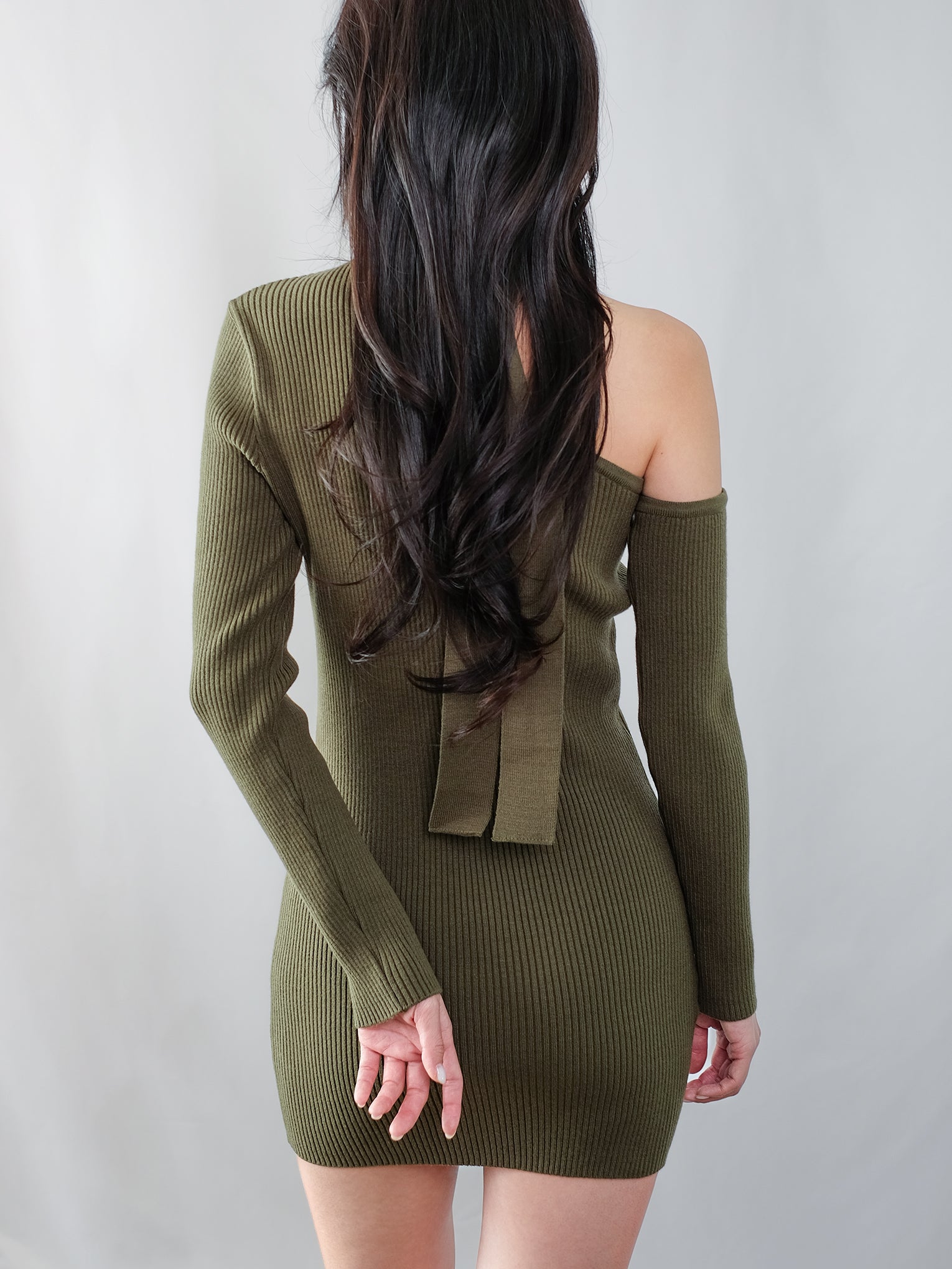 Taemi Mini Dress, Olive Green