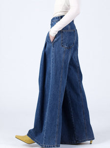 Darcy Wide Leg Jeans, Deep Blue