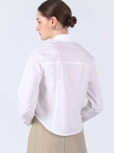 Princess Seam Dress Shirt, White