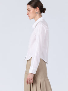 Princess Seam Dress Shirt, White